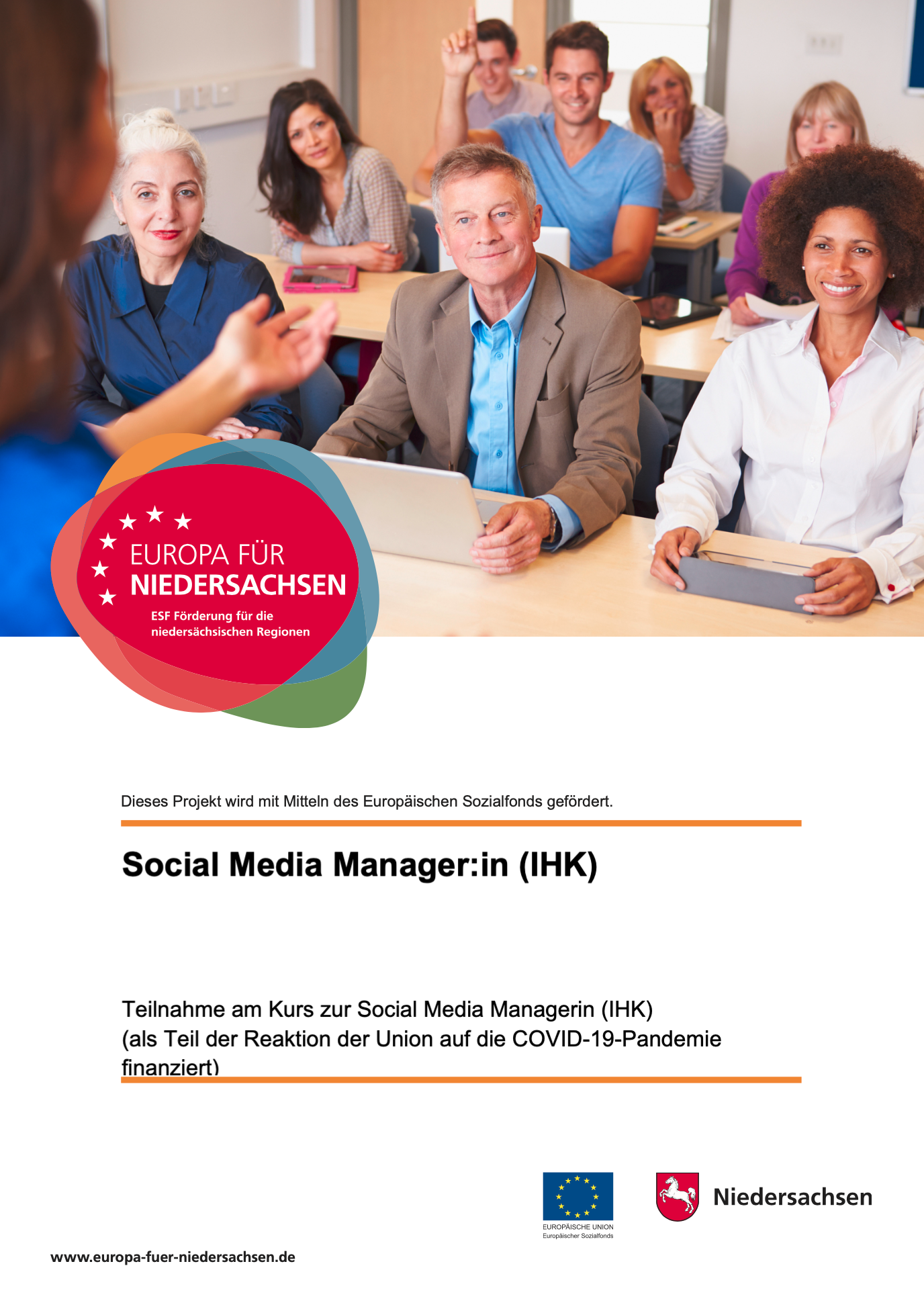 Teilnahme am Kurs Social Media Manager:in (IHK)
